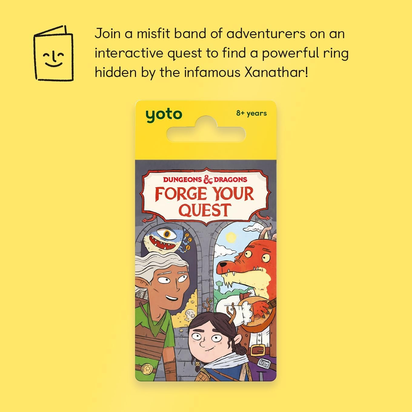 image:imageYOTO Dungeons amp Dragons Forge Your Quest  Kids Audio Card for Use with Player amp Mini Allin1 Audio Player Educational amp ScreenFree Listening with Fun Playtime Bedtime amp Travel Stories Ages 8