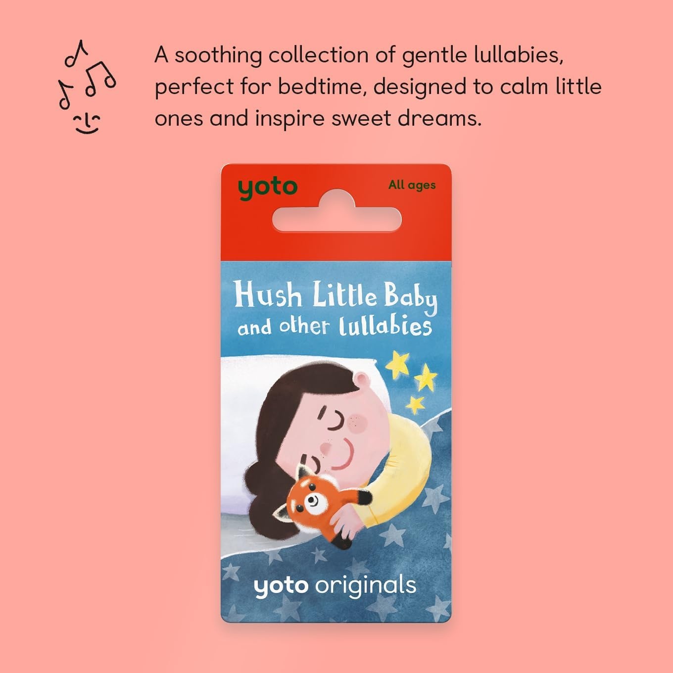 image:imageYOTO Hush Little Baby and Other Lullabies  Kids Audio Card for Use with Player amp Mini Allin1 Audio Player ScreenFree Listening with Fun Festive Music for Playtime Travel amp Parties All Ages