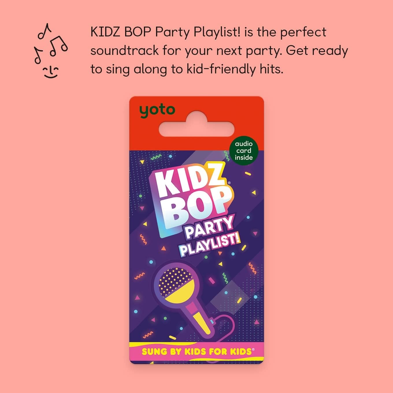 image:imageYOTO Kidz BOP Party Playlist  Kids Musical Card for Use with Player amp Mini Allin1 Audio Device Educational ScreenFree Listening with Fun Singalong Music for Playtime Parties amp Travel