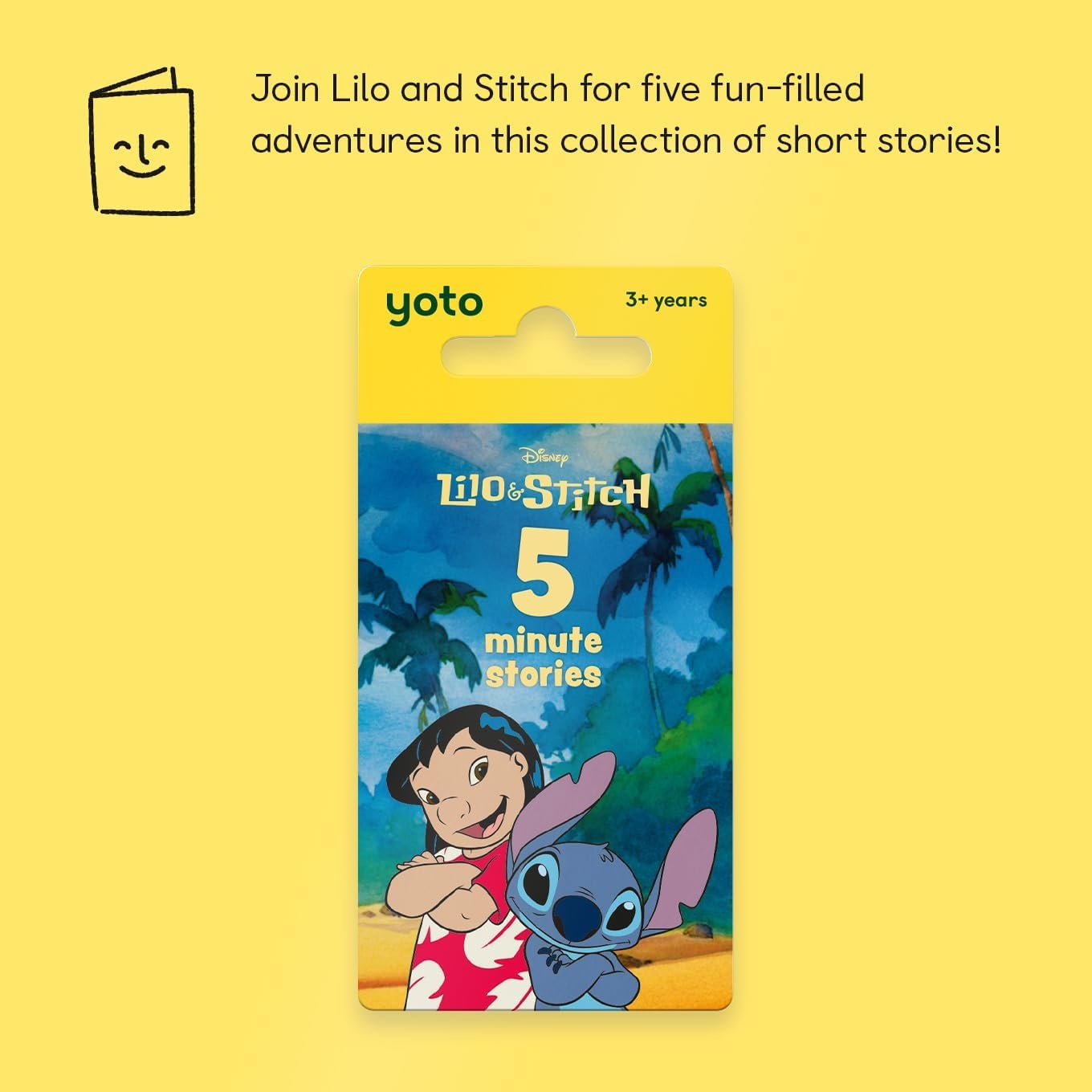 image:imageYOTO Lilo amp Stitch 5Minute Stories  Kids Audio Card for Use with Player amp Mini Allin1 Audio Player Educational amp ScreenFree Listening with Fun Playtime Bedtime amp Travel Stories Ages 3