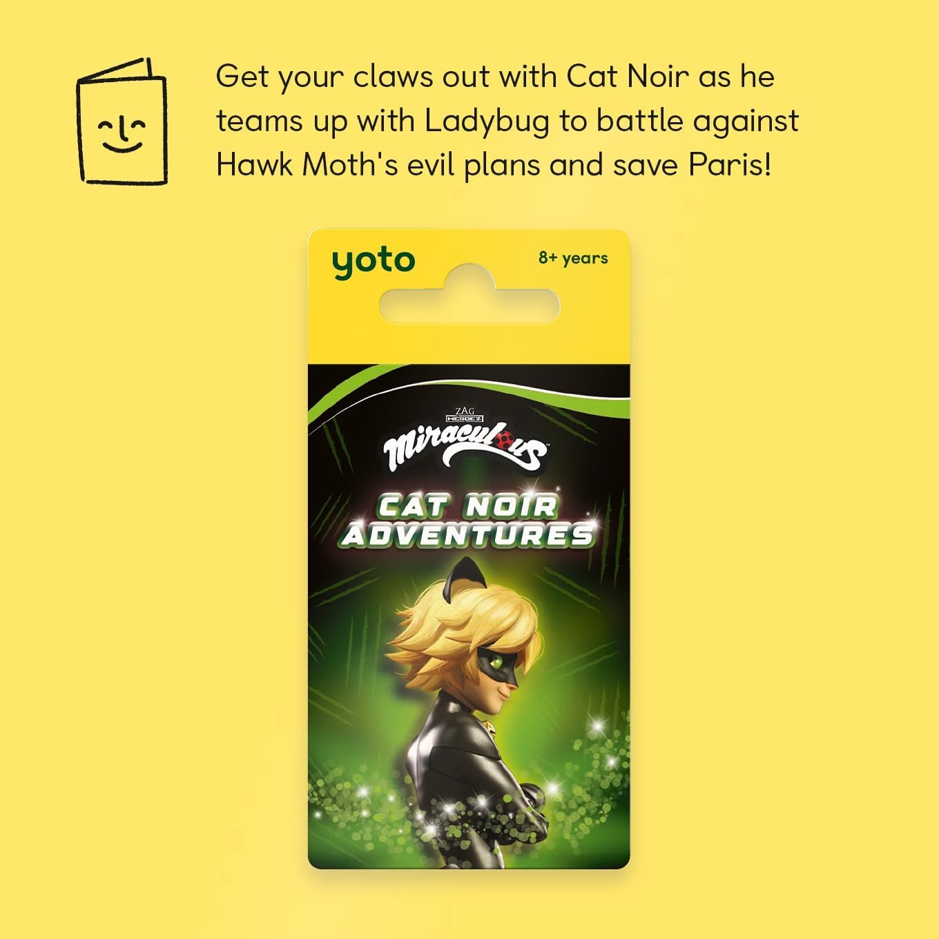 image:imageYOTO Miraculous Cat Noir Adventures  Kids Audio Card for Use with Player amp Mini Allin1 Audio Device Educational amp ScreenFree Listening with Playtime Bedtime amp Travel Stories Ages 8