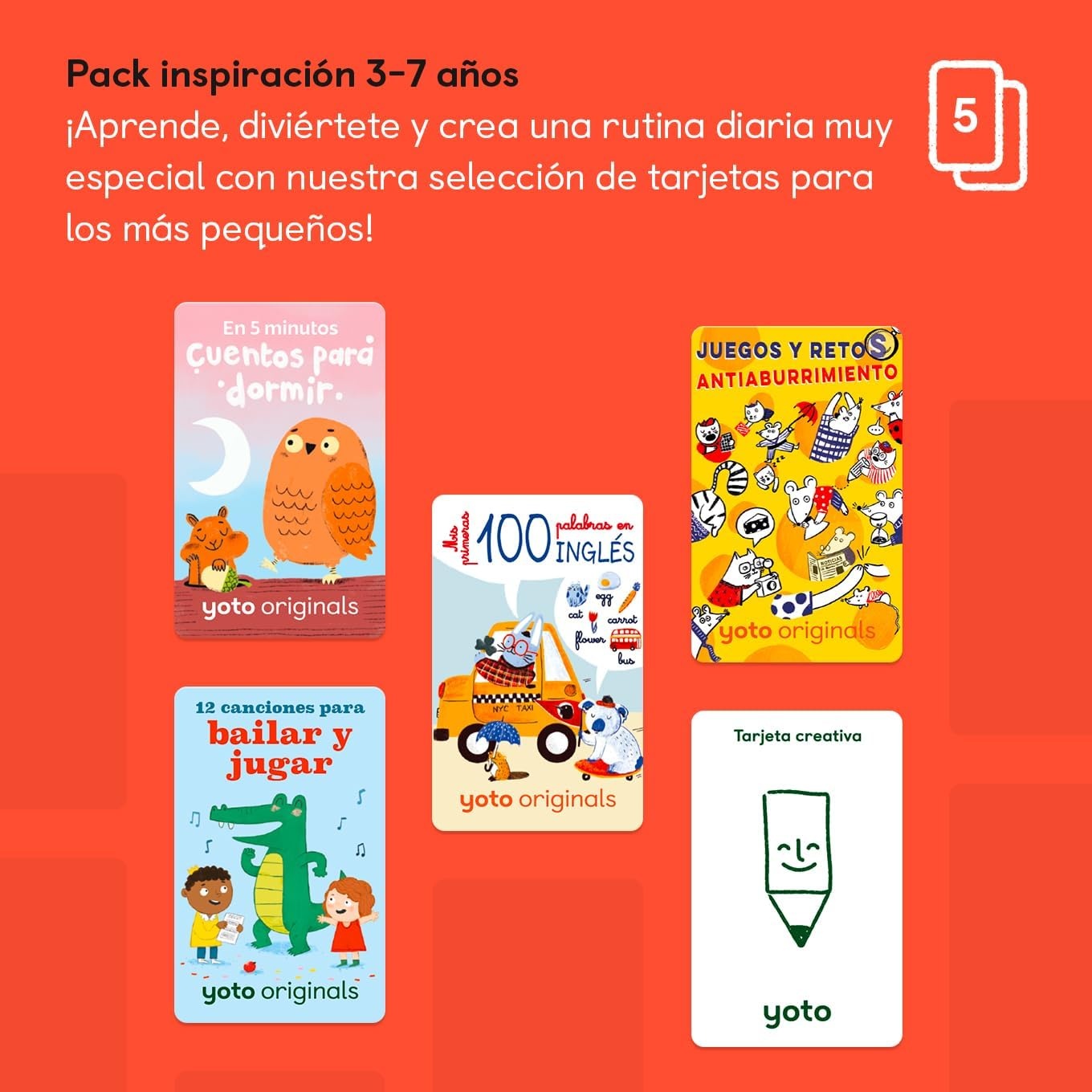 image:imageYOTO Pack inspiracin 37 aos Kids Latin American Starter Pack for Use with Player amp Mini Allin1 Audio Player Fun Educational ScreenFree Listening with Stories Music Activities amp Make Your Own