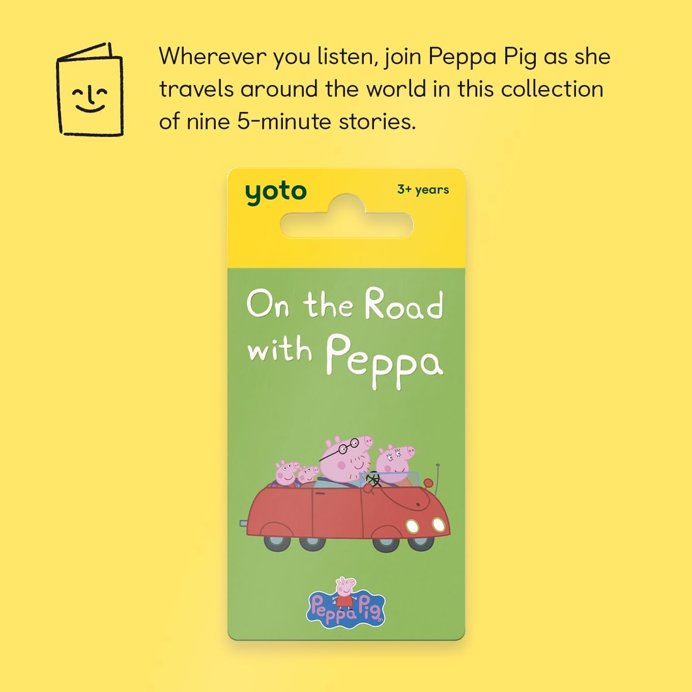 image:imageYOTO Peppa Pig On The Road with Peppa  Kids Audio Card for Use with Player amp Mini Allin1 Audio Device Educational ScreenFree Listening with Fun Playtime Bedtime amp Travel Stories Ages 3