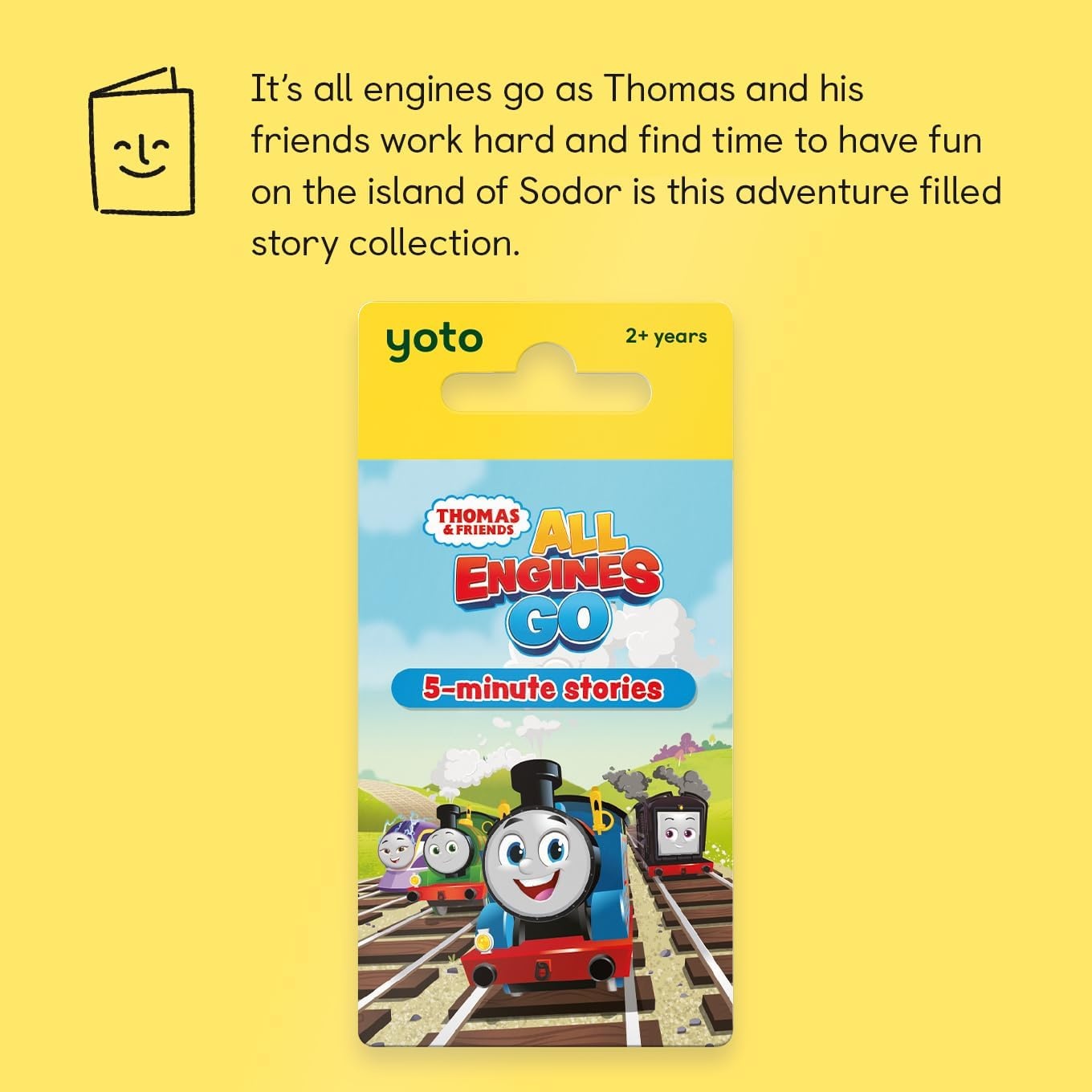 image:imageYOTO Thomas amp Friends All Engines Go  Kids Audio Card for Use with Player amp Mini Allin1 Audio Player Educational amp ScreenFree Listening with Fun Playtime Bedtime amp Travel Stories Ages 2