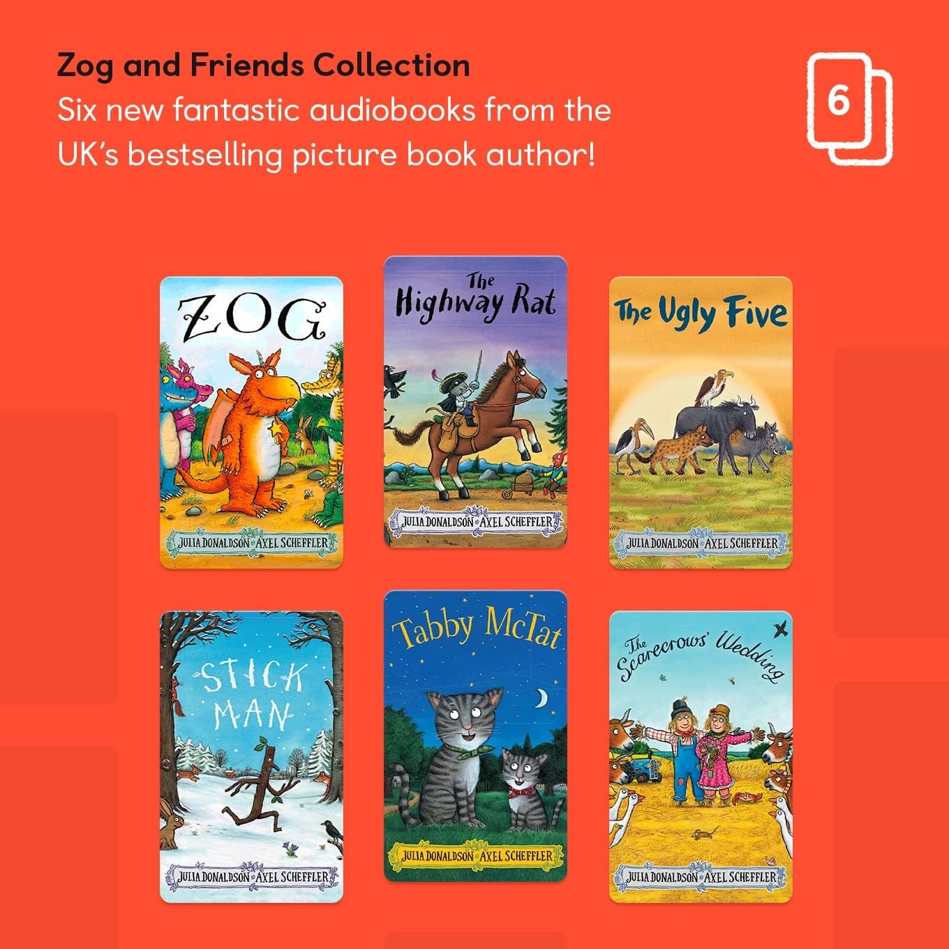 image:imageYOTO Zog amp Friends Collection by Julia Donaldson  6 Kids Audio Cards for Use with Player amp Mini Allin1 Audio Device ScreenFree Listening with Fun Playtime Bedtime amp Travel Stories Ages 3