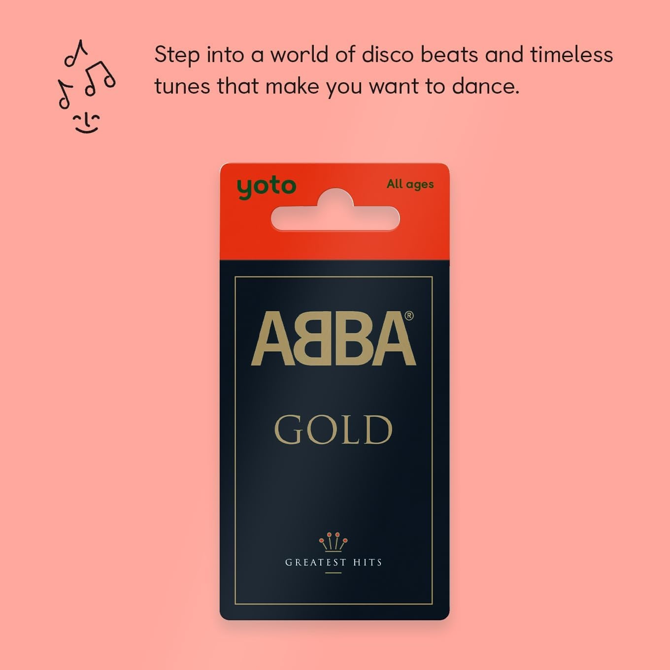 image:imageYoto ABBA Gold  Kids Audio Card for Use with Player amp Mini Allin1 Audio Player ScreenFree Listening with Fun Festive Music for Playtime Travel amp Holiday Parties All Ages