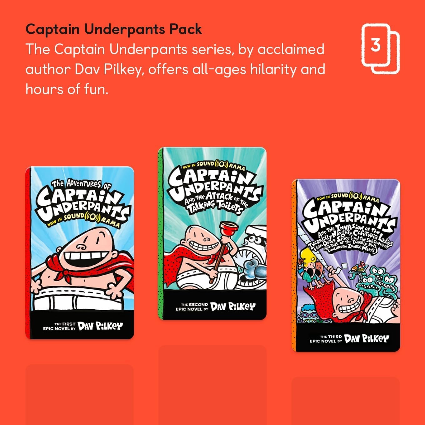 image:imageYoto Captain Underpants Pack  3 Kids Audiobook Cards for Use with Player amp Mini Allin1 Audio Player Educational amp ScreenFree Listening with Fun Playtime Bedtime amp Travel Stories Ages 6