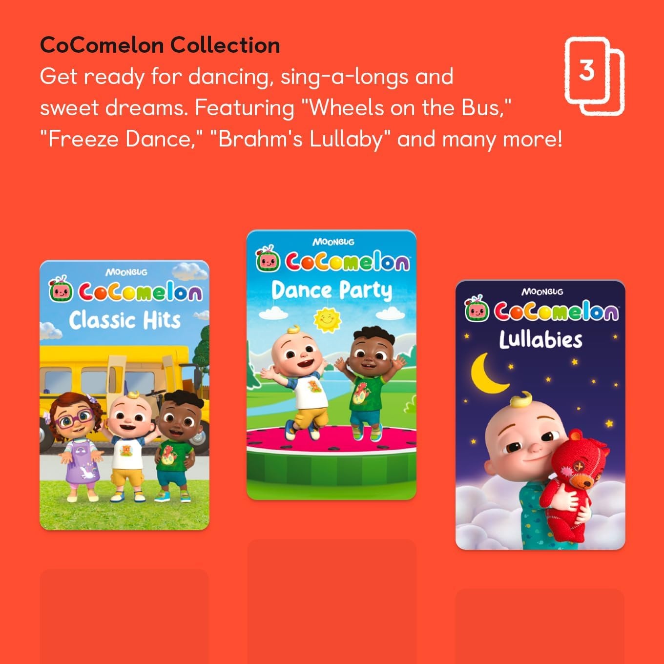 image:imageYoto CoComelon Collection  3 Kids Audiobook Cards for Use with Player amp Mini Allin1 Audio Player ScreenFree Listening with Fun Festive Music for Playtime Travel amp Holiday Parties All Ages