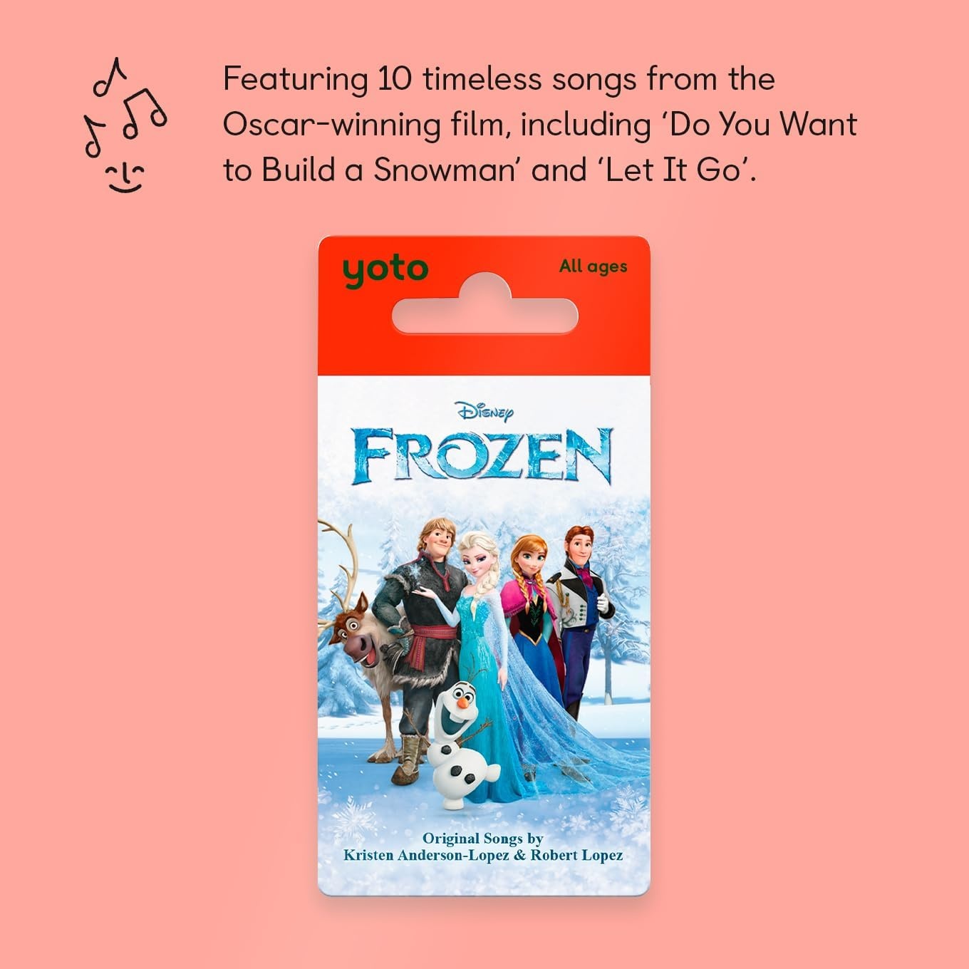 image:imageYoto Disney Frozen The Songs  Kids Audio Card for Yoto Player amp Mini ScreenFree Listening with Fun Singalong Music for Playtime Parties amp Travel