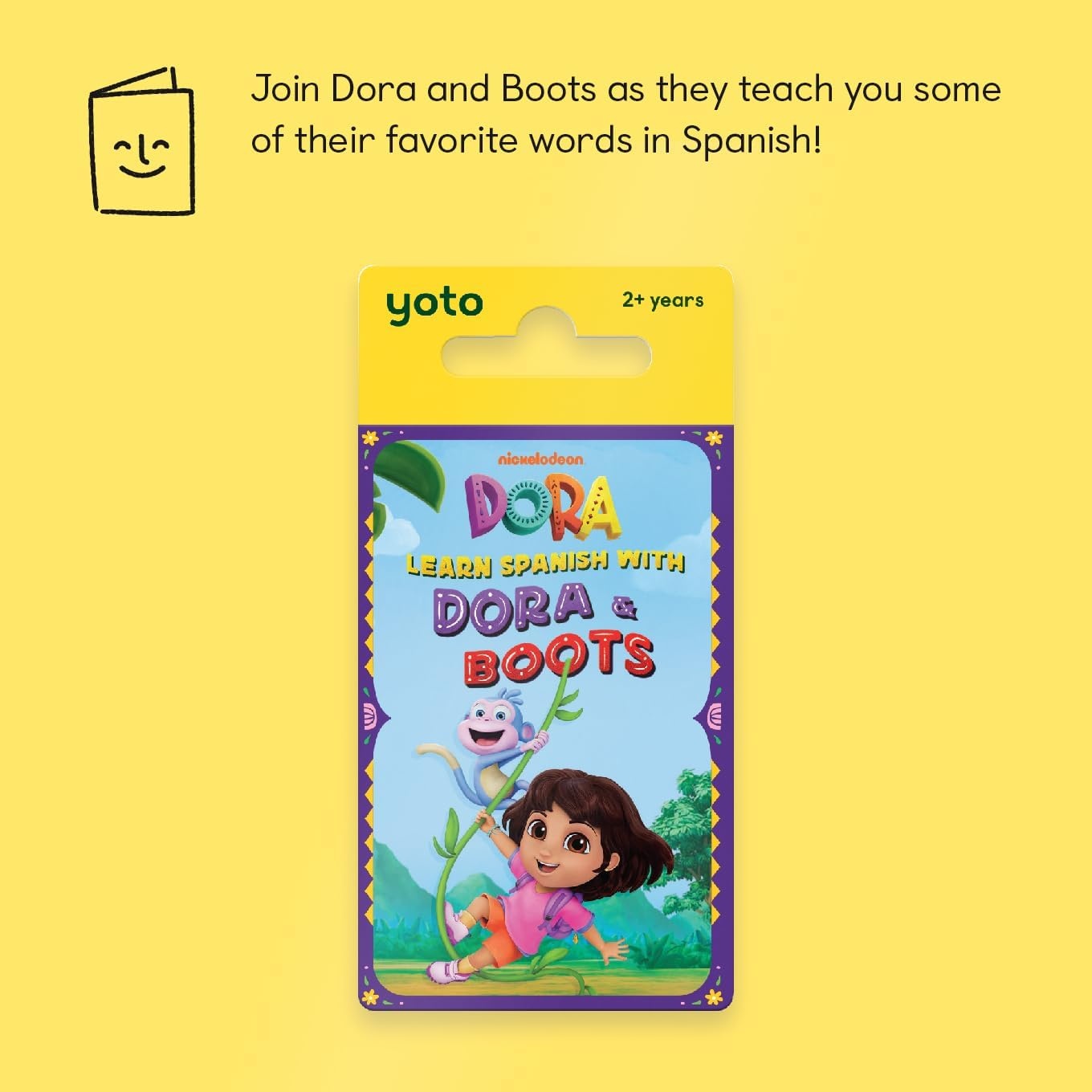 image:imageYoto Learn Spanish with Dora and Boots  Kids Audio Card for Use with Player amp Mini Allin1 Audio Player Educational amp ScreenFree Listening with Fun Playtime Bedtime amp Travel Stories Ages 25