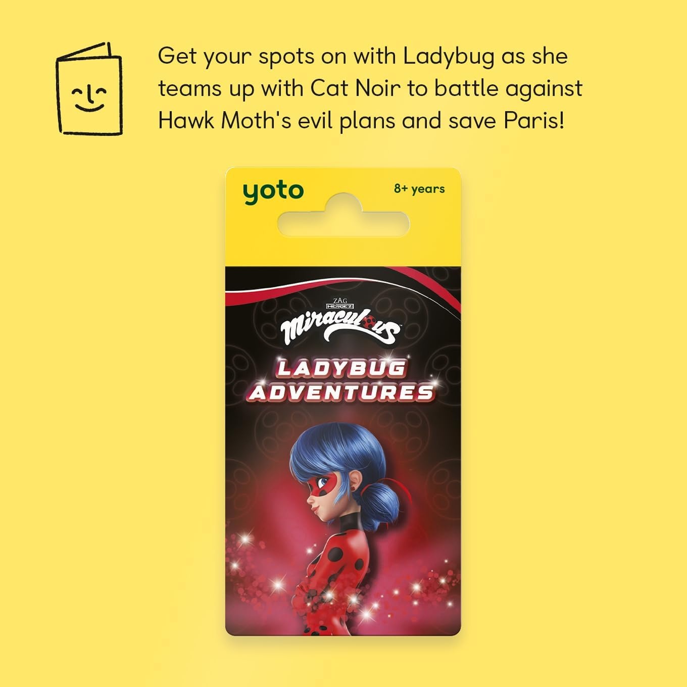 image:imageYoto Miraculous Ladybug Adventures  Kids Audio Card for Use with Player amp Mini Allin1 Audio Device Educational amp ScreenFree Listening with Playtime Bedtime amp Travel Stories Ages 8