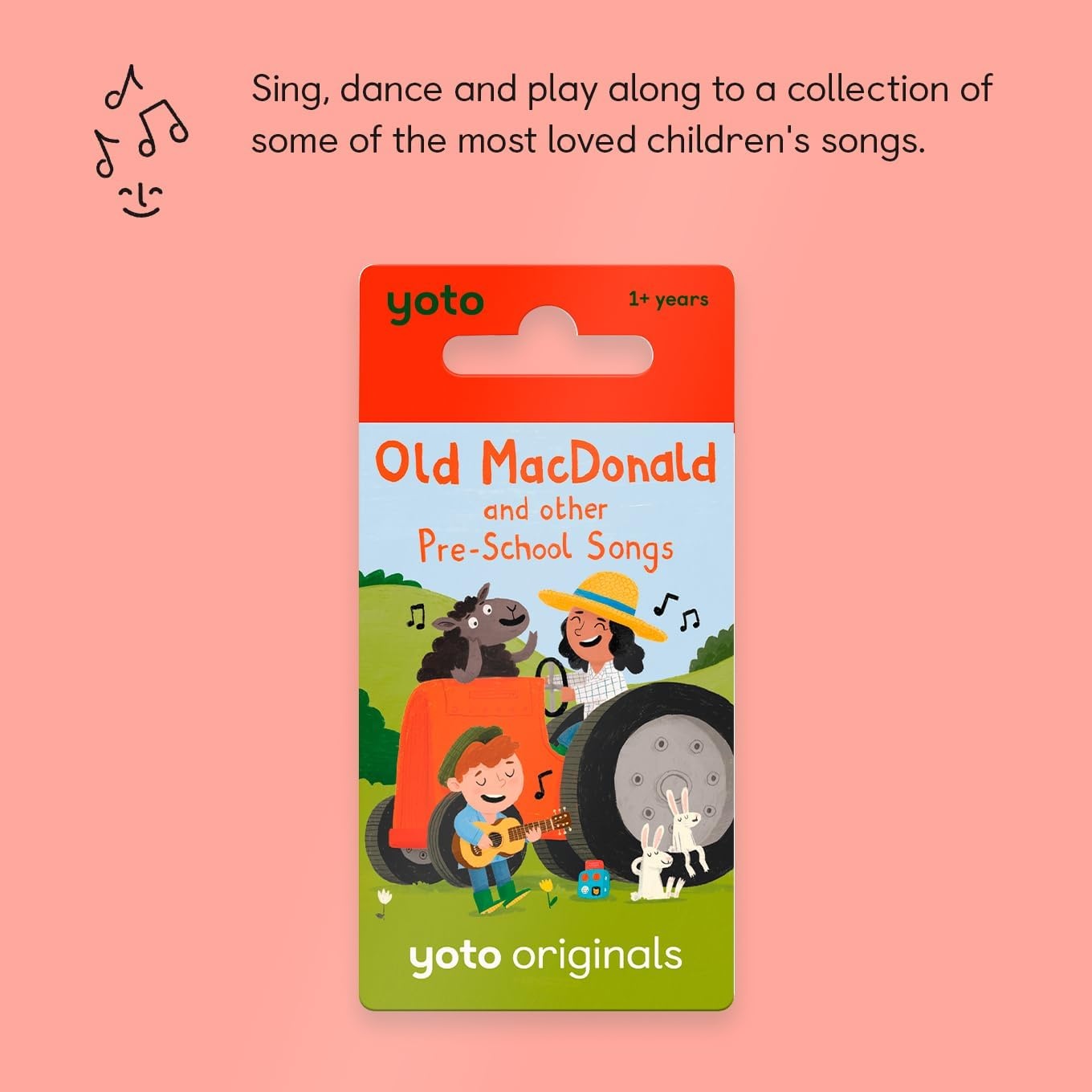 image:imageYoto Old Macdonald amp Other PreSchool Songs  Kids Musical Card for Use with Player amp Mini Allin1 Audio Device ScreenFree Listening with Fun Singalong Music for Playtime amp Travel Ages 1