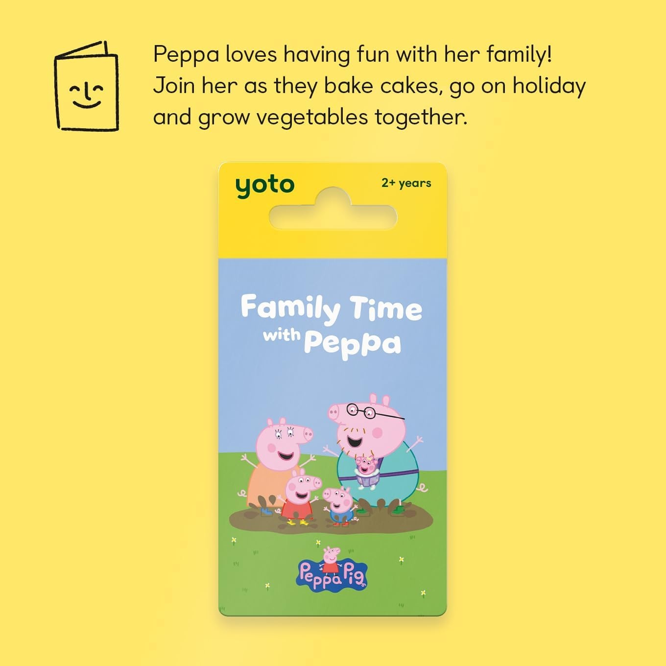 image:imageYoto Peppa Pig Family Time with Peppa  Kids Audio Card for Use with Player amp Mini Allin1 Audio Player Educational amp ScreenFree Listening with Fun Playtime Bedtime amp Travel Stories Ages 25