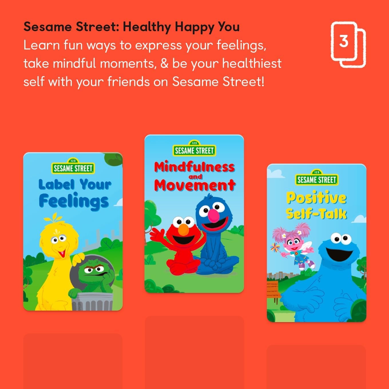 image:imageYoto Sesame Street Pack 1 Healthy Happy You  3 Kids Audio Cards for Use with Player amp Mini Allin1 Audio Device ScreenFree Listening with Fun Playtime Bedtime amp Travel Stories Ages 3