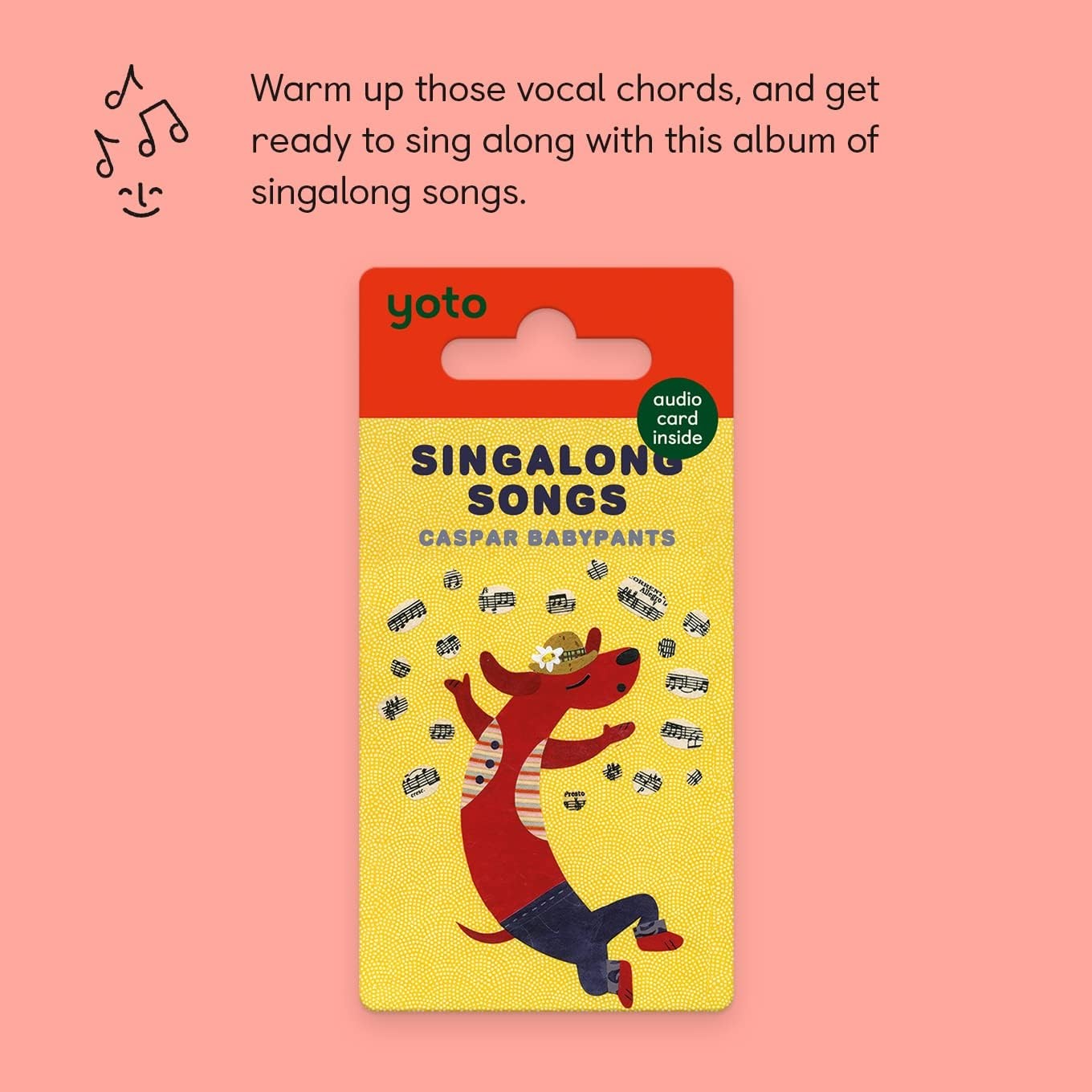 image:imageYoto Singalong Songs by Caspar Babypants  Kids Musical Card for Use with Player amp Mini Allin1 Audio Device ScreenFree Listening with Fun amp Engaging Music for Playtime Parties amp Travel