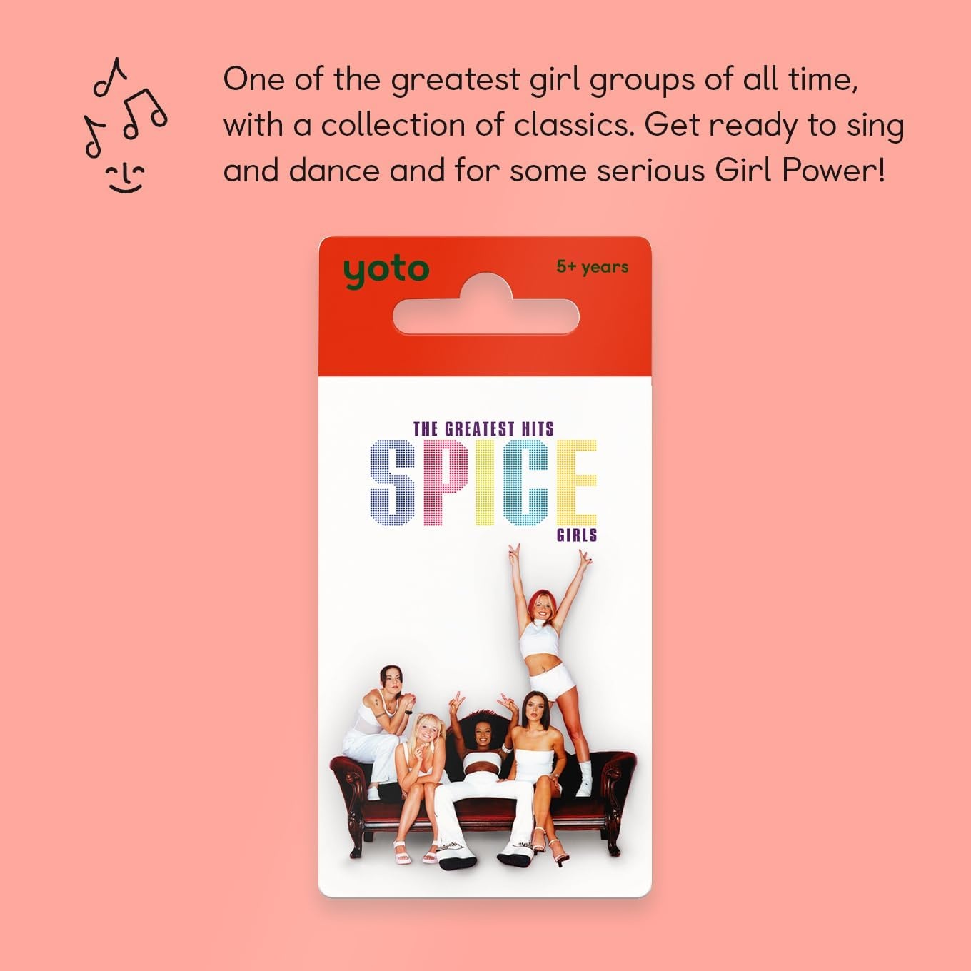 image:imageYoto Spice Girls Greatest Hits  Kids Audio Card for Use with Player amp Mini Allin1 Audio Device ScreenFree Listening with Fun Singalong Music for Playtime Parties amp Travel All Ages