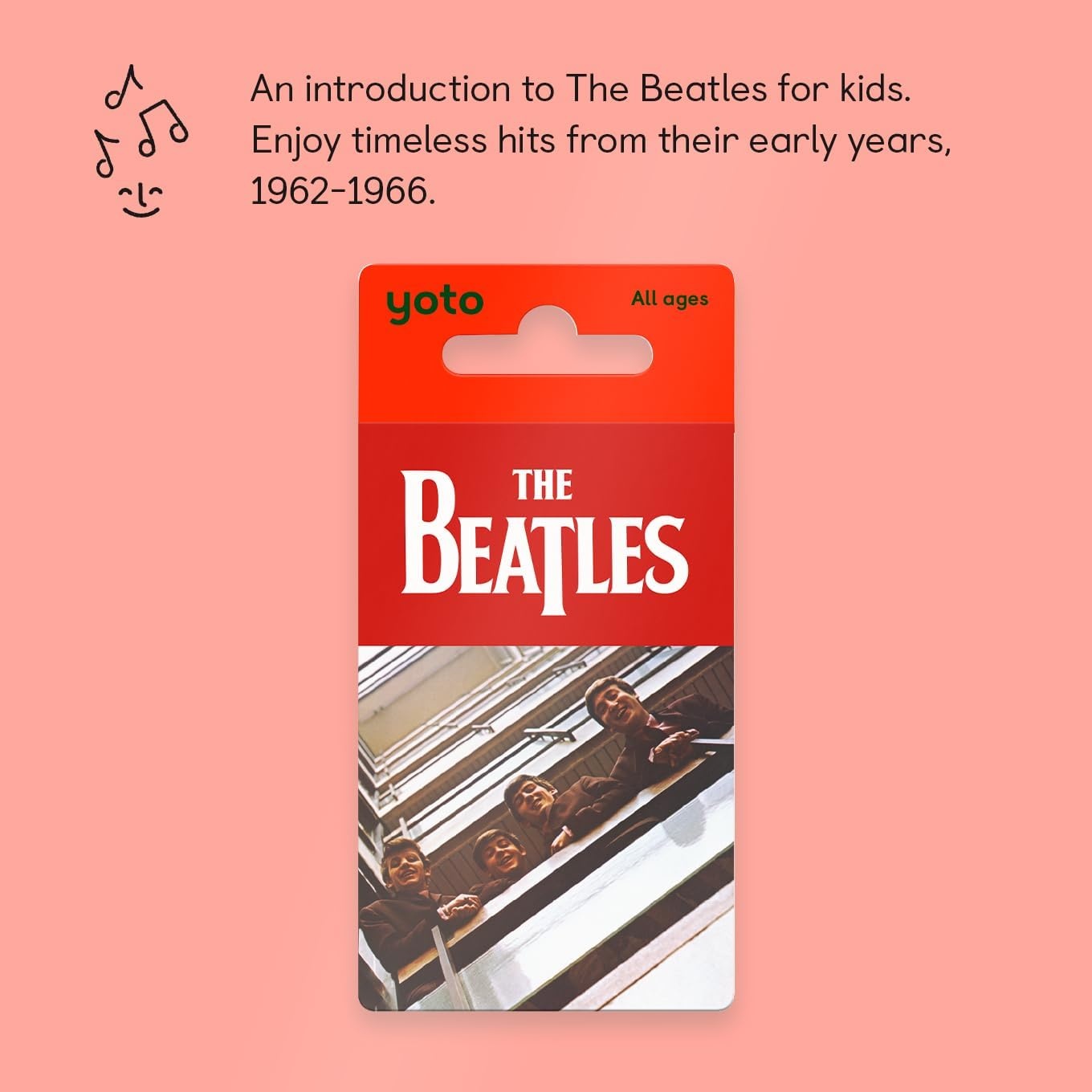 image:imageYoto The Beatles 19621966  Kids Musical Card for Use with Player amp Mini Allin1 Audio Device ScreenFree Listening with Fun Singalong Rock Pop Songs for Playtime Parties amp Travel