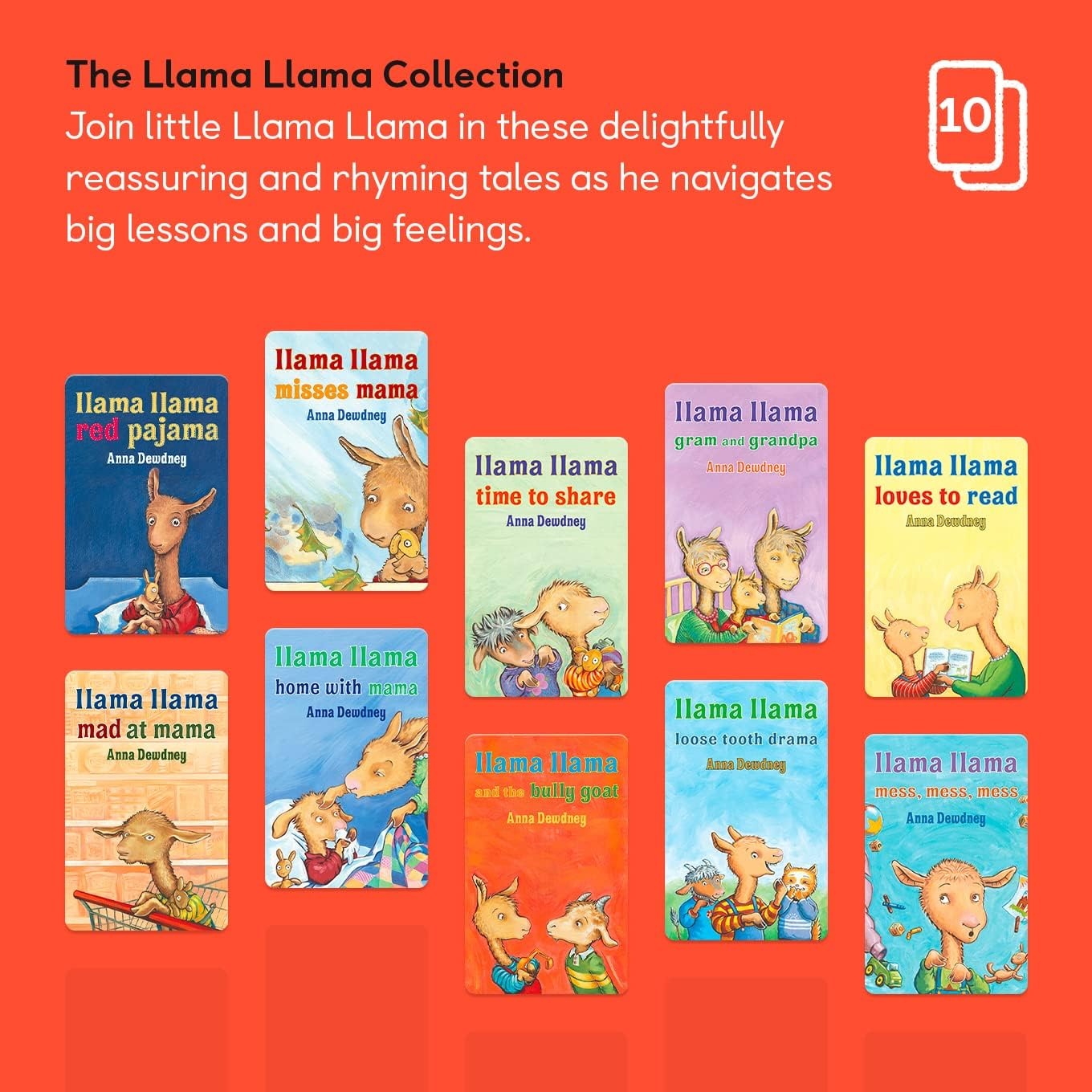 image:imageYoto The Llama Llama Collection by Anna Dewdney  10 Kids Audio Cards for Use with Player amp Mini Allin1 Audio Device ScreenFree Listening with Fun Playtime Bedtime amp Travel Stories Ages 2