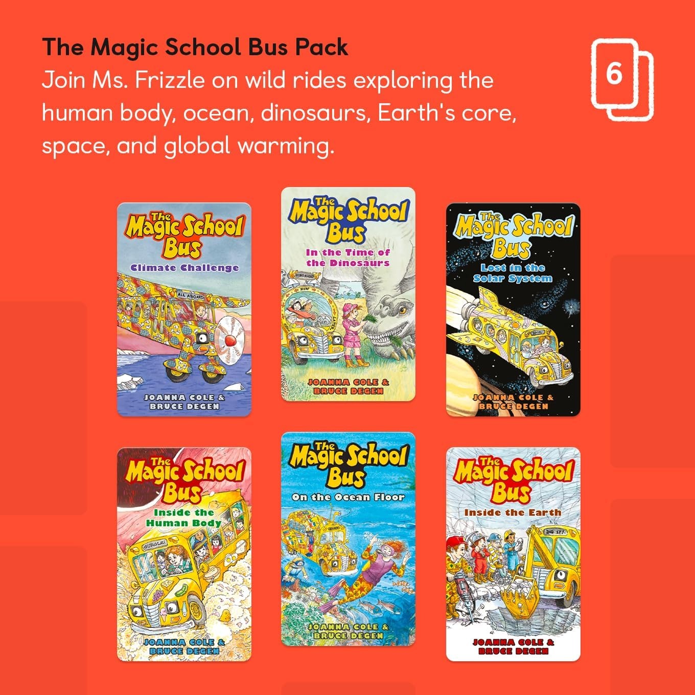 image:imageYoto The Magic School Bus Pack  6 Kids Audiobook Cards for Use with Player amp Mini Allin1 Audio Player Educational amp ScreenFree Listening with Fun Playtime Bedtime amp Travel Stories Ages 4