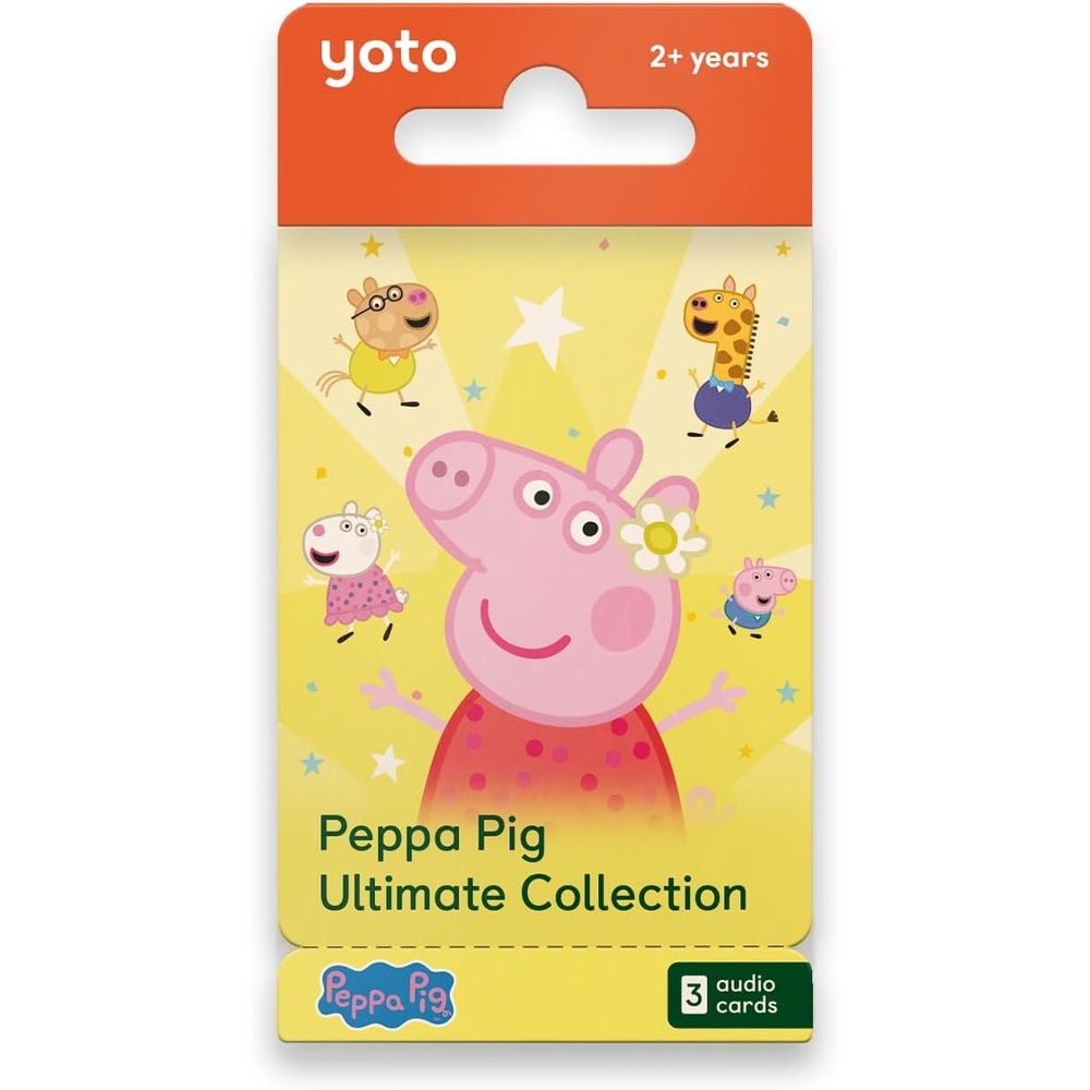 image:imageYOTO Peppa Pig Ultimate Collection  3 Kids Audio Cards for Use with Player amp Mini Allin1 Audio Player ScreenFree Listening with Fun Festive Music for Playtime Travel amp Holiday Parties Ages 2