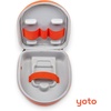 image:imageYoto Mini Travel Case  Kids Accessory Protective HardShell Carrier with Adjustable Shoulder Strap Holds Mini Headphones and Up to 30 Audiobook CardsOrange