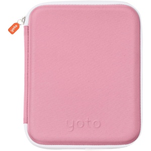image:imageYOTO Card Case in Think Pink  Kids Accessory Soft Portable Folder with Zipper amp 64 Pockets for Player amp Mini Audiobook Cards Binder Sleeve Holder for Travel