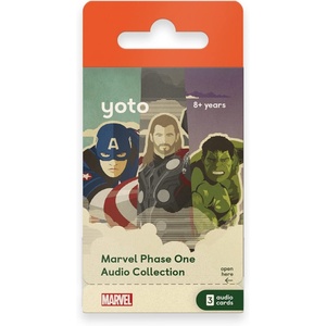 image:imageYOTO Disney Junior Novels Marvel Phase 1 Collection  3 Kids Audio Cards for Use with Player amp Mini Allin1 Audio Device ScreenFree Listening with Fun Playtime Bedtime Travel Stories Ages 8