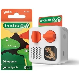 image:imageYOTO Mini 2024 Edition  BrainBots Bundle  Kids ScreenFree Bluetooth Audio Player Allin1 Travel Device for Stories Music Podcast Radio White Noise OktoWake Alarm Clock