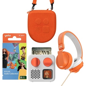 image:imageYOTO Mini Disney Pixar Ultimate Gift Bundle for Kids  ScreenFree Audio Player Pixar Audio Collection Wired Headphones amp Travel Case  Hours of Magical Listening Ages 6