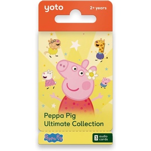 image:imageYOTO Peppa Pig Ultimate Collection  3 Kids Audio Cards for Use with Player amp Mini Allin1 Audio Player ScreenFree Listening with Fun Festive Music for Playtime Travel amp Holiday Parties Ages 2