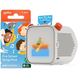 image:imageYOTO Player 3rd Gen  PreSchool Songs Bundle  Kids Bluetooth Audio Speaker Allin1 ScreenFree Device Plays Stories Music Podcasts Radio White Noise Room Thermometer Nightlight