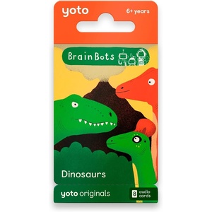 image:imageYoto BrainBots Dinosaurs  8 Kids Audiobook Cards for Use with Player amp Mini Allin1 Audio Device Educational ScreenFree Listening with Fun Stories for Learning amp Interactive Quizzes Ages 6