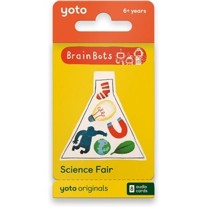 image:imageYoto BrainBots Science Fair  8 Kids Audiobook Cards for Use with Player amp Mini Allin1 Audio Player Educational ScreenFree Listening with Fun Stories for Learning amp Interactive Quizzes Ages 6