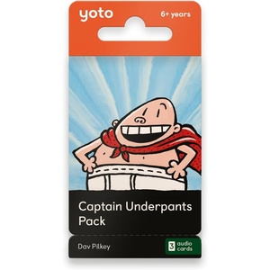 image:imageYoto Captain Underpants Pack  3 Kids Audiobook Cards for Use with Player amp Mini Allin1 Audio Player Educational amp ScreenFree Listening with Fun Playtime Bedtime amp Travel Stories Ages 6