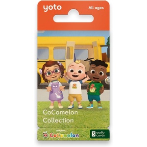 image:imageYoto CoComelon Collection  3 Kids Audiobook Cards for Use with Player amp Mini Allin1 Audio Player ScreenFree Listening with Fun Festive Music for Playtime Travel amp Holiday Parties All Ages