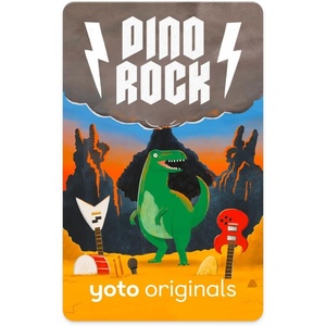 image:imageYoto Dino Rock  Kids Audio Card for Use with Player amp Mini Allin1 Audio Player ScreenFree Listening with Fun Festive Music for Playtime Travel amp Holiday Parties Ages 3
