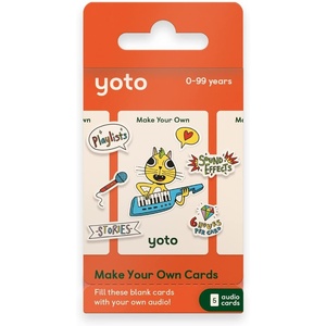 image:imageYoto Make Your Own Cards  5 Blank Audio Cards for Use with Player amp Mini Allin1 Audio Device Record amp Play Stories Music Radio Podcasts Birthday Messages amp Fun Educational Learning Activities