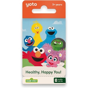 image:imageYoto Sesame Street Pack 1 Healthy Happy You  3 Kids Audio Cards for Use with Player amp Mini Allin1 Audio Device ScreenFree Listening with Fun Playtime Bedtime amp Travel Stories Ages 3
