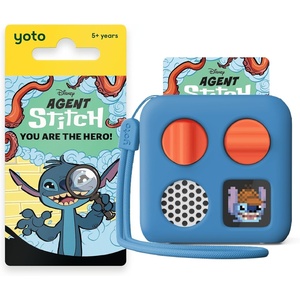 image:imageYOTO Mini 2024 Ed Bundle  Agent Stitch  Adventure Jacket in Blue Bird  Kids ScreenFree Bluetooth Audio Player Allin1 Travel Device for Stories Podcasts Radio White Noise