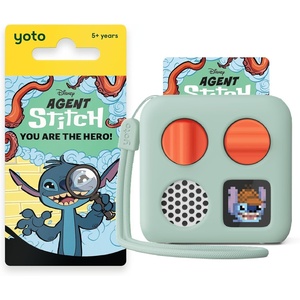 image:imageYOTO Mini 2024 Ed Bundle  Agent Stitch  Adventure Jacket in Frog Soup  Kids ScreenFree Bluetooth Audio Player Allin1 Travel Device for Stories Podcasts Radio White Noise